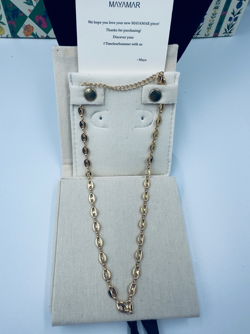 NWT MAYAMAR Marinar link Gold Chain . - Picture 3 of 5